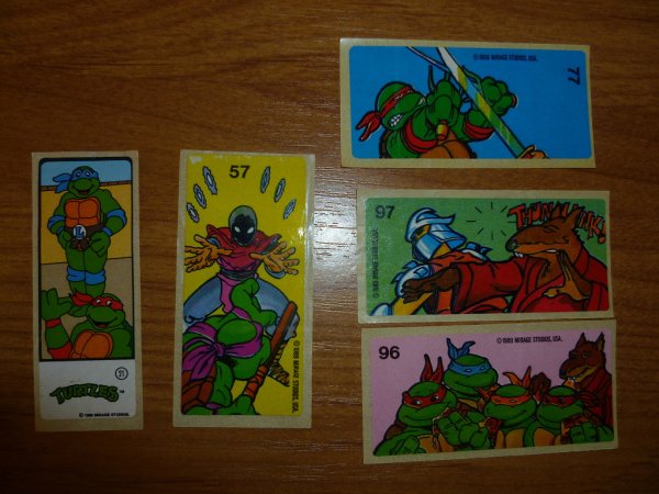 Жвачка Черепашки ниндзя 90е вкладыши