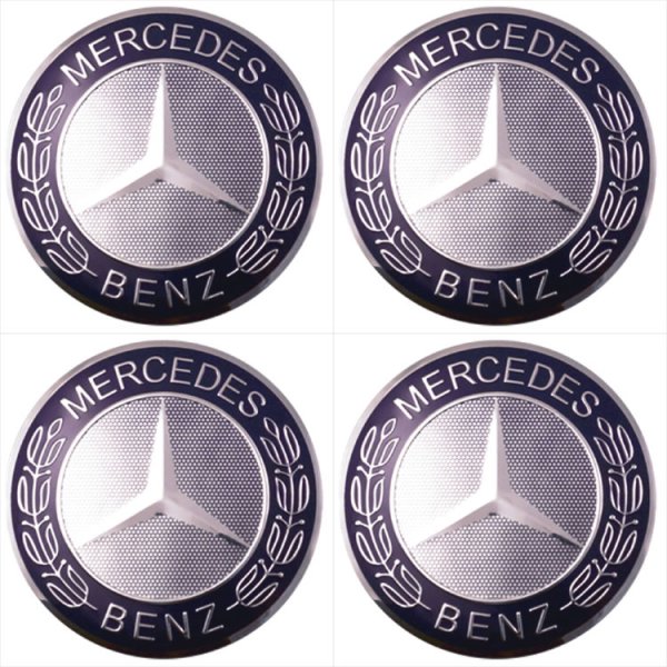 Наклейка на колпачок литого диска 73 мм Mercedes Benz mb003