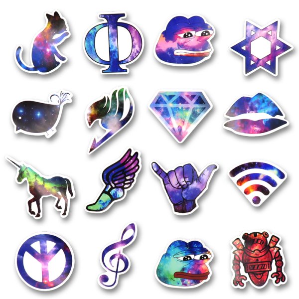 Крутые наклейки цветные