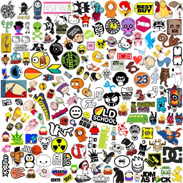 Наклейки листья