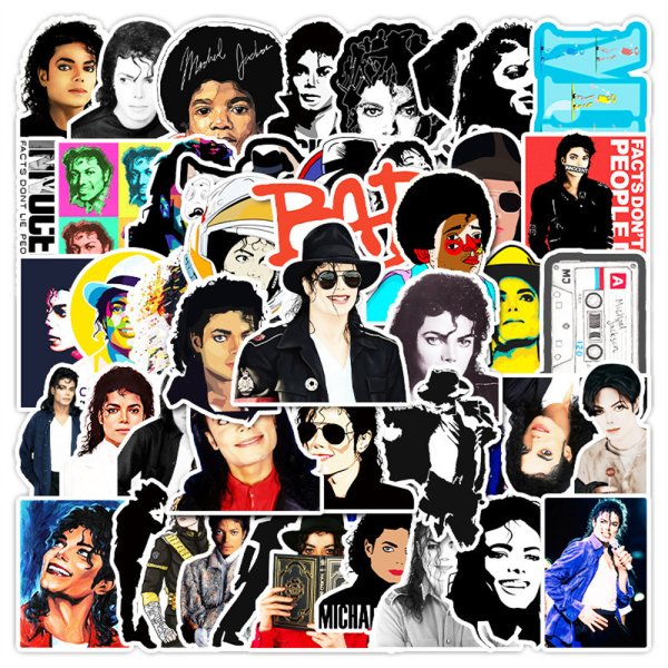 Наклейки с Майклом Джексоном распечатать