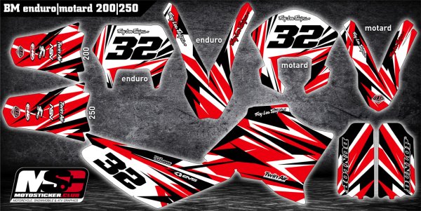 Наклейки на мотоцикл кроссовый Honda CR 125r