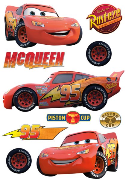 Молния Маквин наклейки