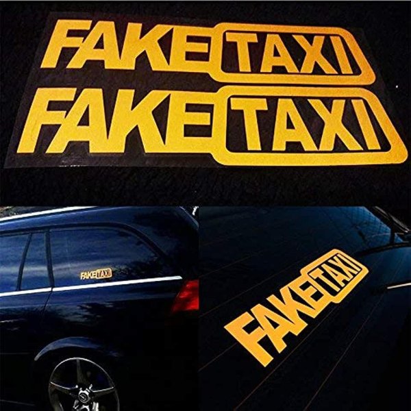 Fake Taxi наклейка на авто