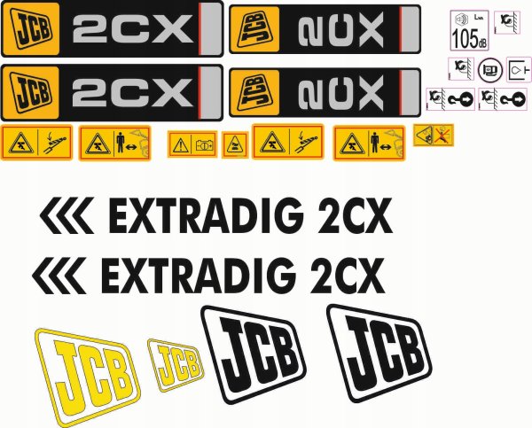 Наклейки JCB 3cx