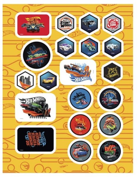 Книжка с наклейками "hot Wheels"