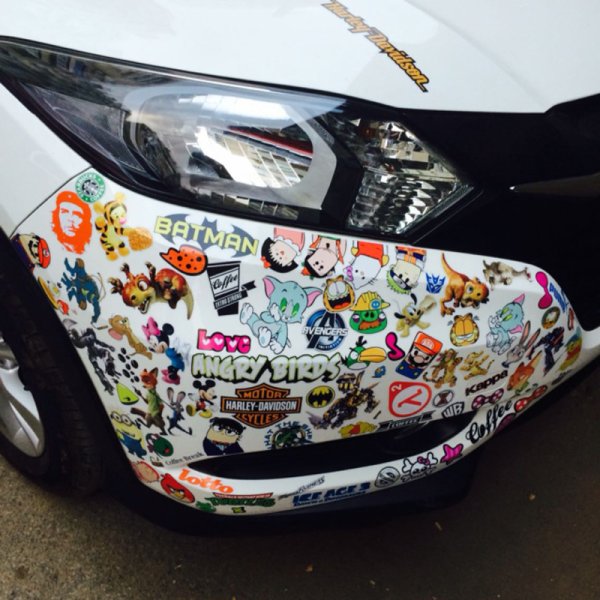 Наклейки на бампер