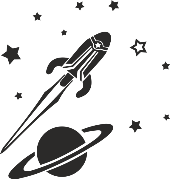 Трафареты на космическую тему