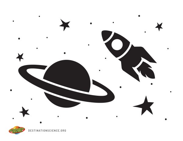 Раскраска космос и планеты