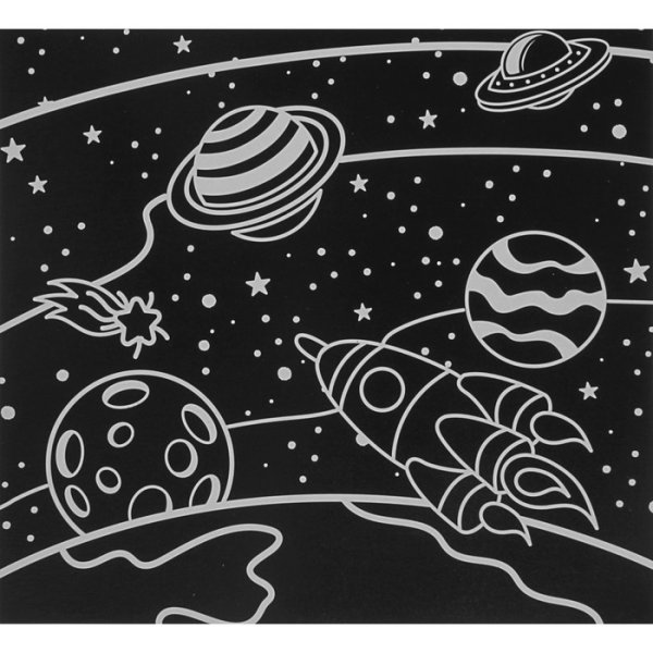 Космос трафареты для детей