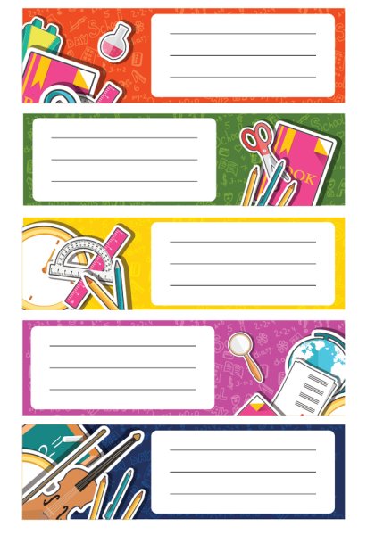 Стикеры для подписывания тетрадей