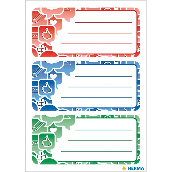 Наклейки на тетради