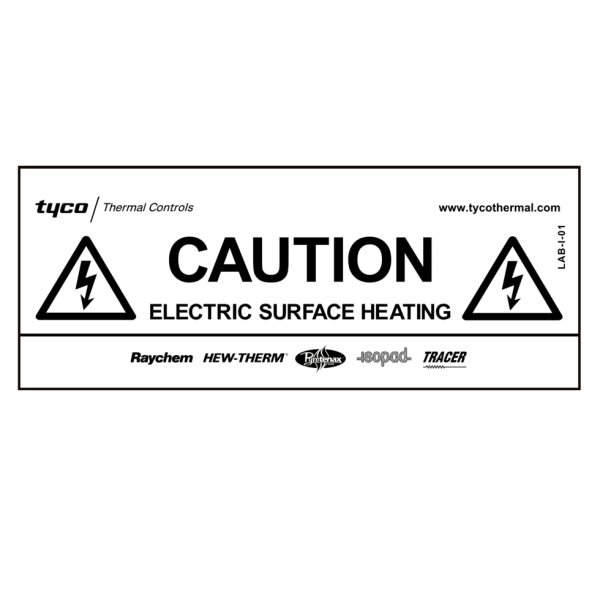 Этикетка внимание электрообогрев ССТ 2025742