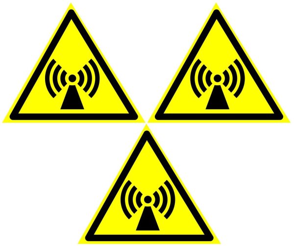 Знак осторожно электромагнитное излучение