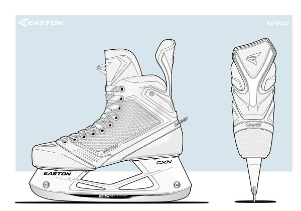 Фигурные коньки силуэт