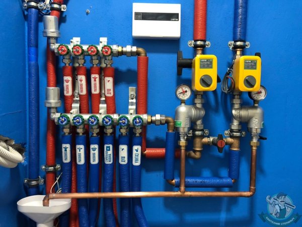 Схема для коллектора коллектор водоснабжения подключения