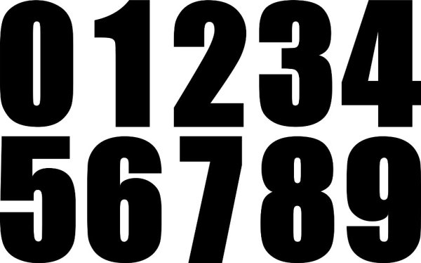 Цифры (с наклейками)