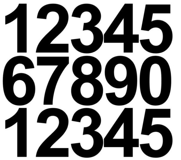 Самоклеящиеся наклейки с цифрами