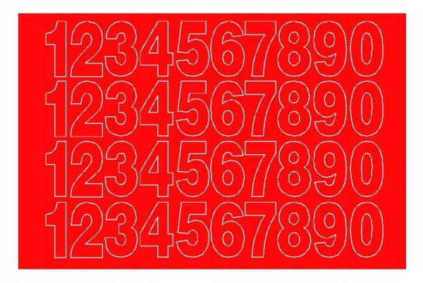 Самоклеющиеся наклейки с цифрами