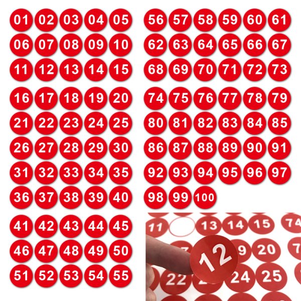 Цифры (с наклейками)