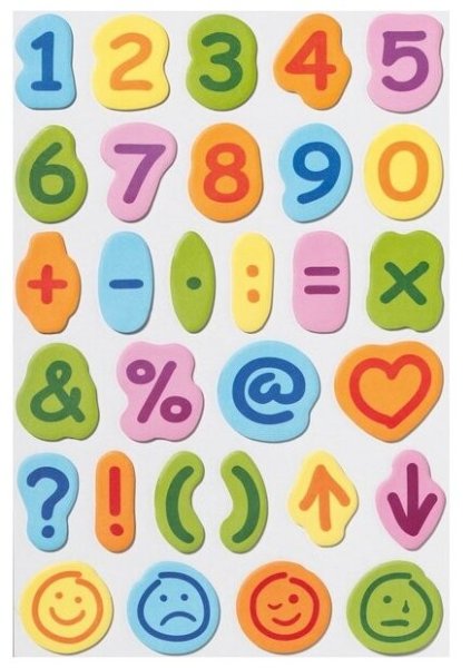 Стикеры цифры