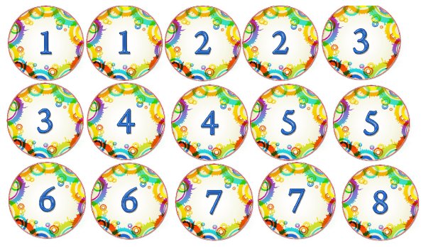 Номерки на кровати в детский сад