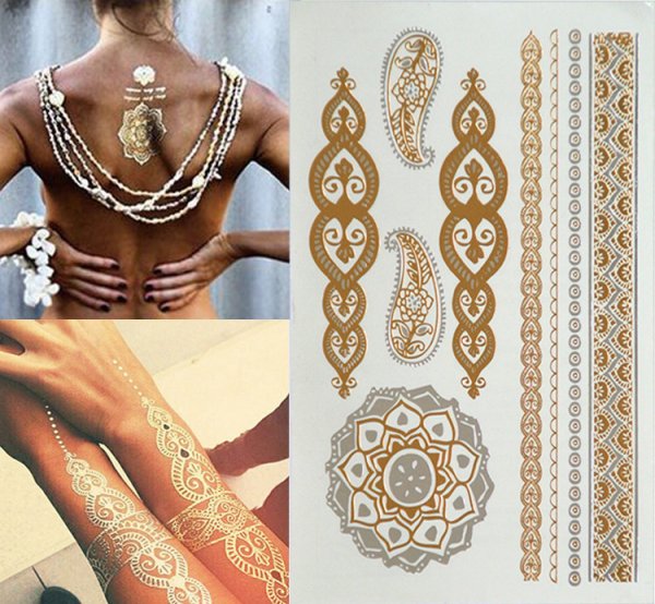 Переводные наклейки на тело