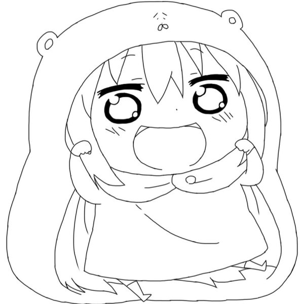 Моя Двуличная сестрёнка Умару раскраска