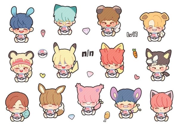 Аниме Стикеры для срисовки