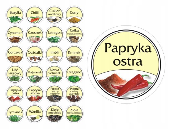 Этикетки для специй