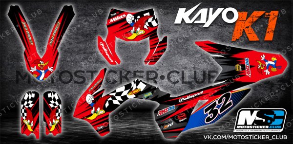 Kayo k1 в наклейках КТМ