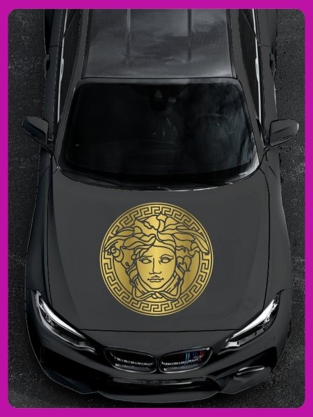 Наклейка на авто ВАЗ 2114 Лев сзади на стекло