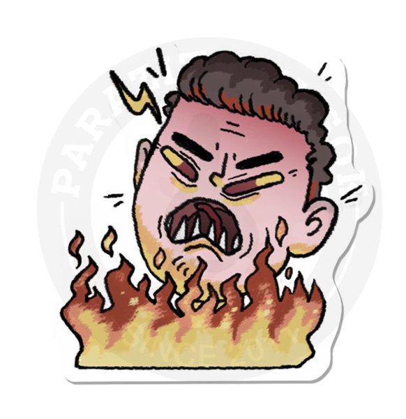 Стикер злость