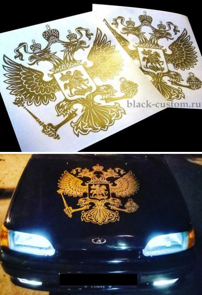 Двуглавый Орел на капоте автомобиля