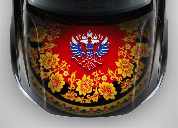 Наклейка на капот Россия