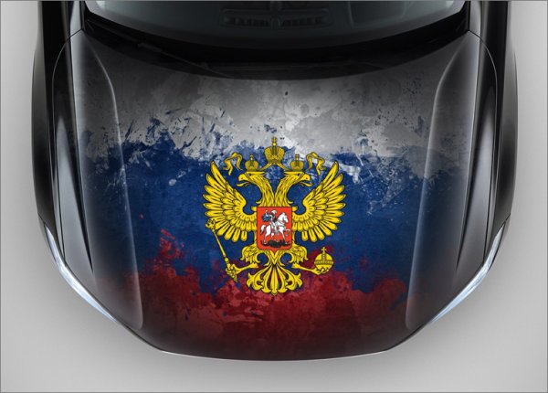 ВАЗ 2110 С орлом на капоте