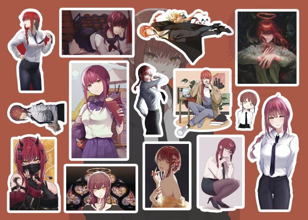 Человек бензопила Стикеры