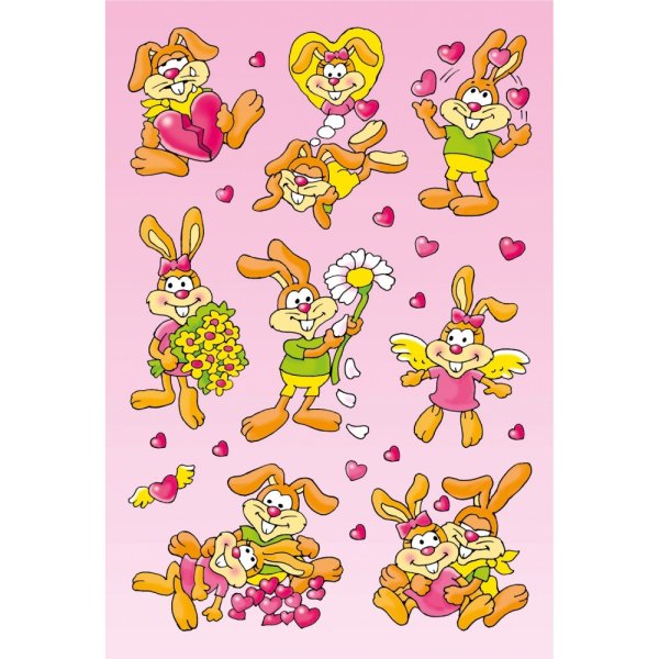 Наклейки "зайцы"