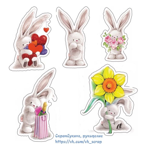 Милые зайчики для срисовки