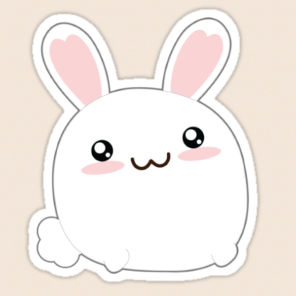 Стикеры милые зайки