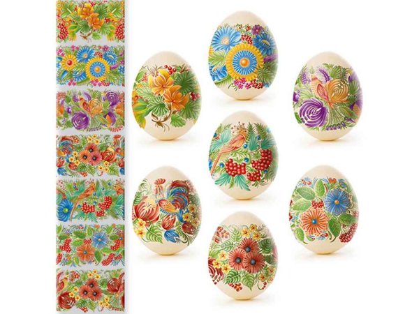 Термонаклейки на яйца пасхальные