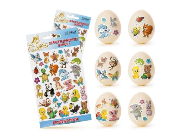 Наклейки на Пасху детские
