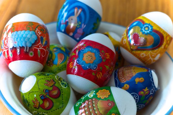 Наклейки "пасхальные яйца"