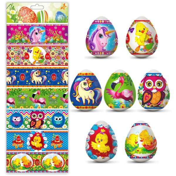 Пасхальная термо-пленка детская 7шт 1/100 акн41