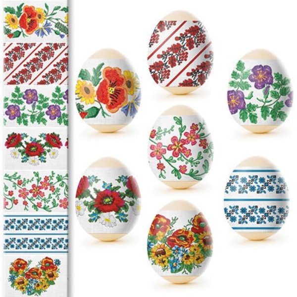 Наклейки "пасхальные яйца"