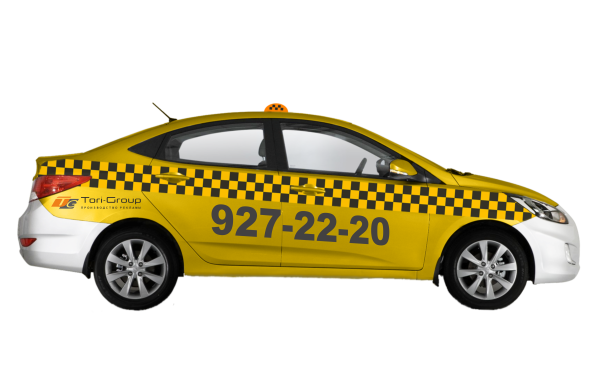 Наклейка такси на машину