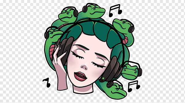 Стикеры телеграм медуза Горгона