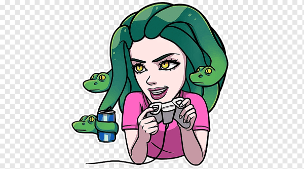 Стикеры телеграм медуза Горгона