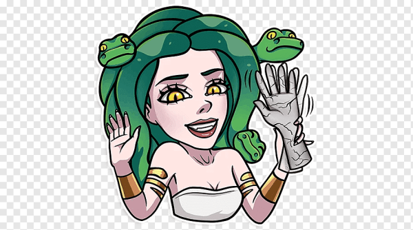 Стикеры телеграм медуза Горгона