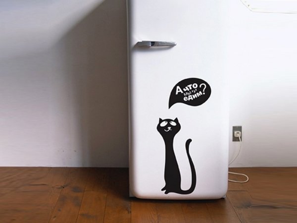 Прикольные наклейки на холодильник